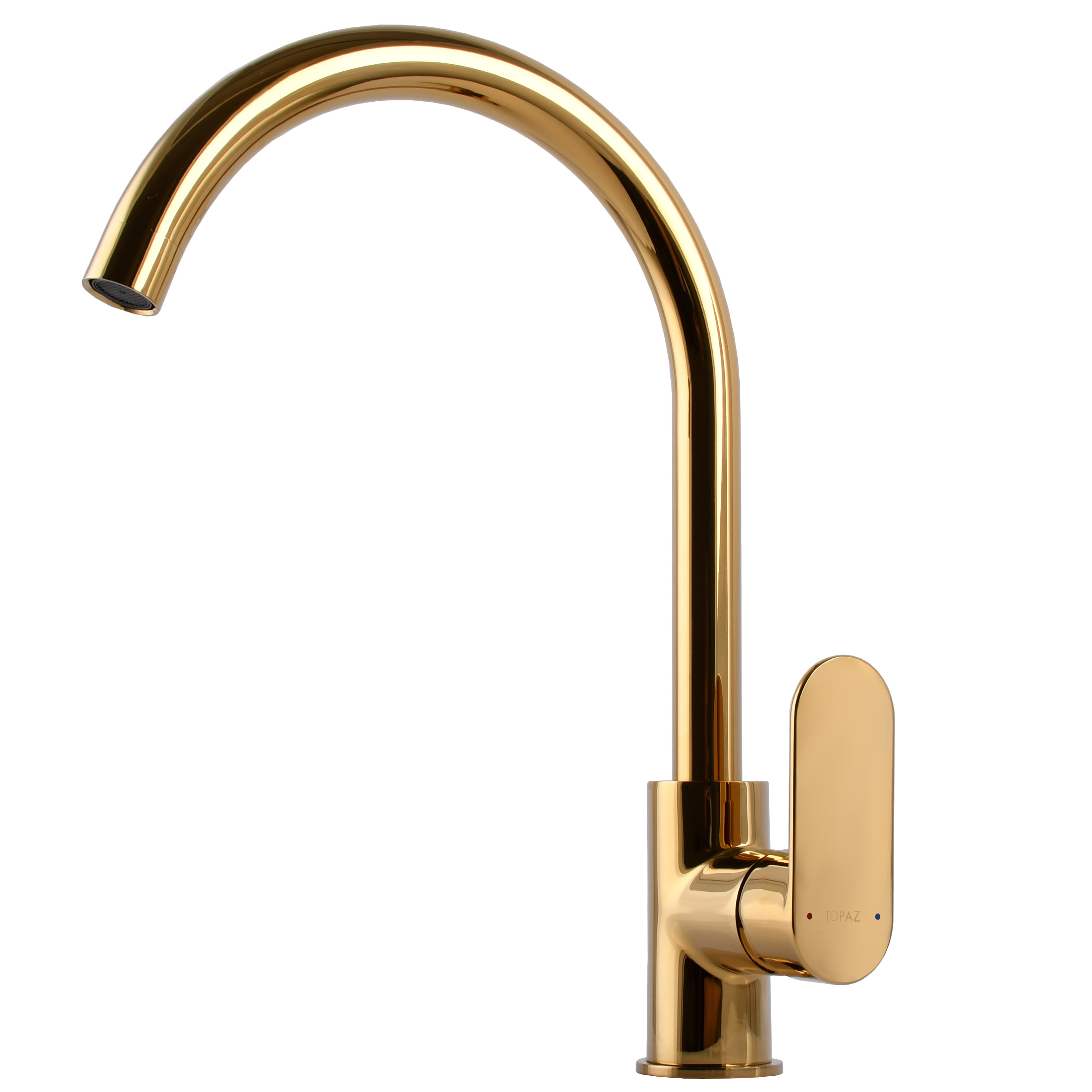 Змішувач для кухні TOPAZ BARTS TB 07403-H36-AU боковий S- D35 шланги 45см золото PVD - Image 2