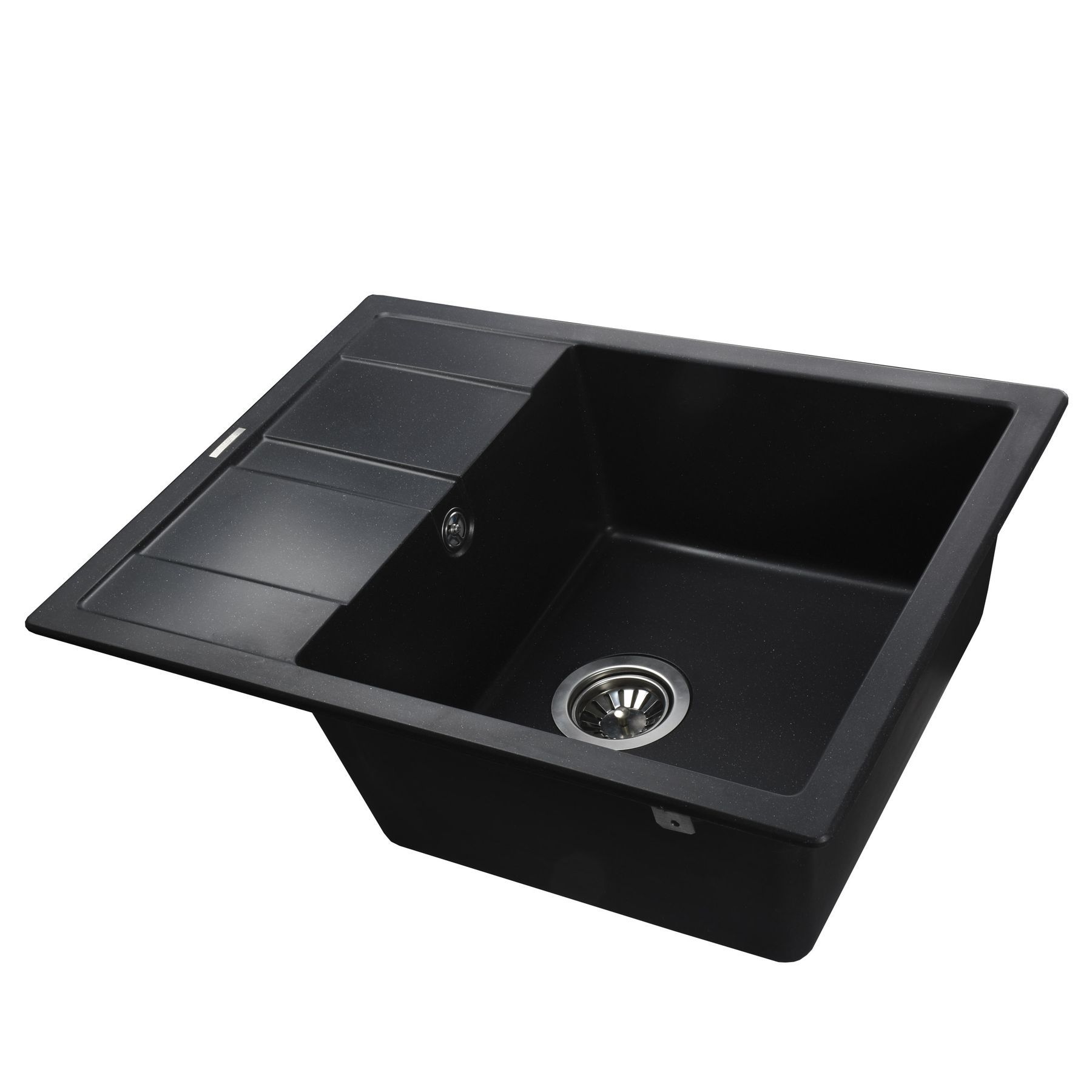 Гранітна мийка Globus Lux ONE чорний металік 650х500мм-А0001 - Image 2