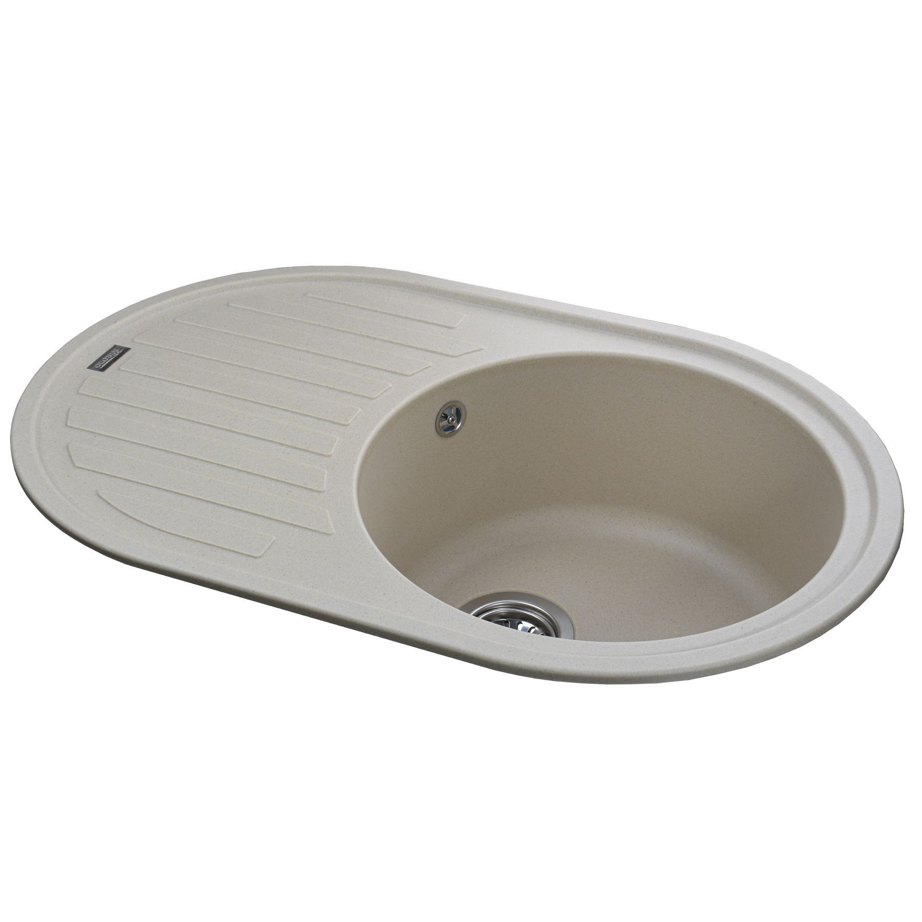 Гранітна мийка Globus Lux OHARA слонова кiстка 770х500мм-А0005 - Image 2