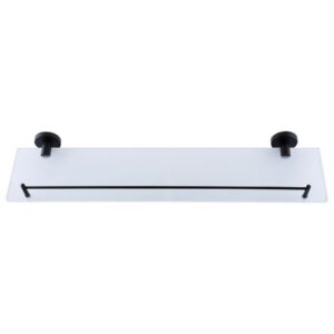 Полиця Globus Lux BS8427 чорна матова, матове скло SUS304 - Image 2