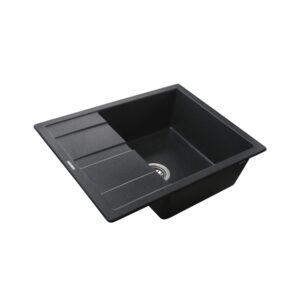 Гранітна мийка Globus Lux ONE графіт 650х500мм-А0001 - Image 2