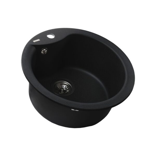 Гранітна мийка Globus Lux ORTA графіт 485мм-А0001
