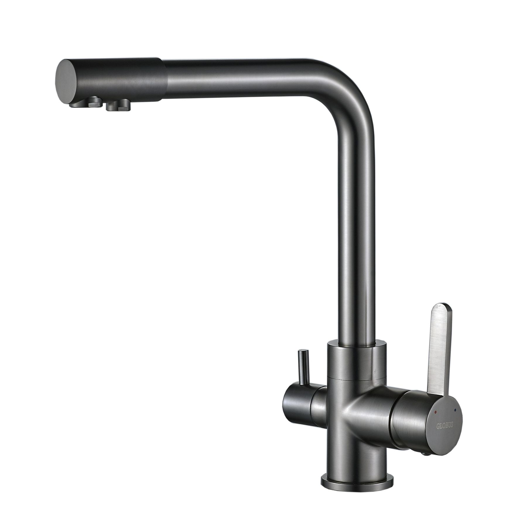 Змішувач для кухні під осмос Globus Lux LAZER GLLR-0444-11-GRAPHITE - Image 2