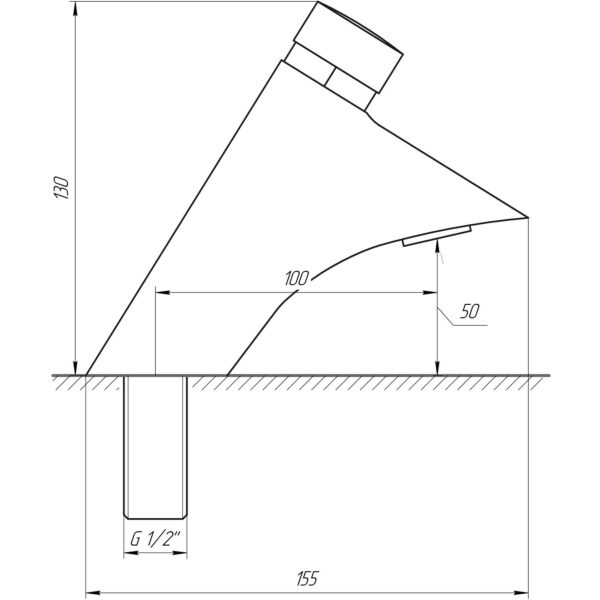 Кран-дозатор для умивальника GDB-303,3bar., 7l/min