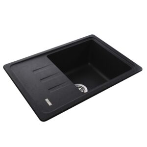 Гранітна мийка Globus Lux MONO графіт 620х435мм-А0001 - Image 2
