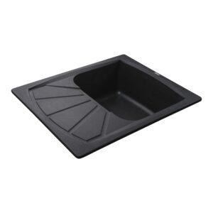 Гранітна мийка Globus Lux TANA графіт 610 х 500 мм-А0001 - Image 2