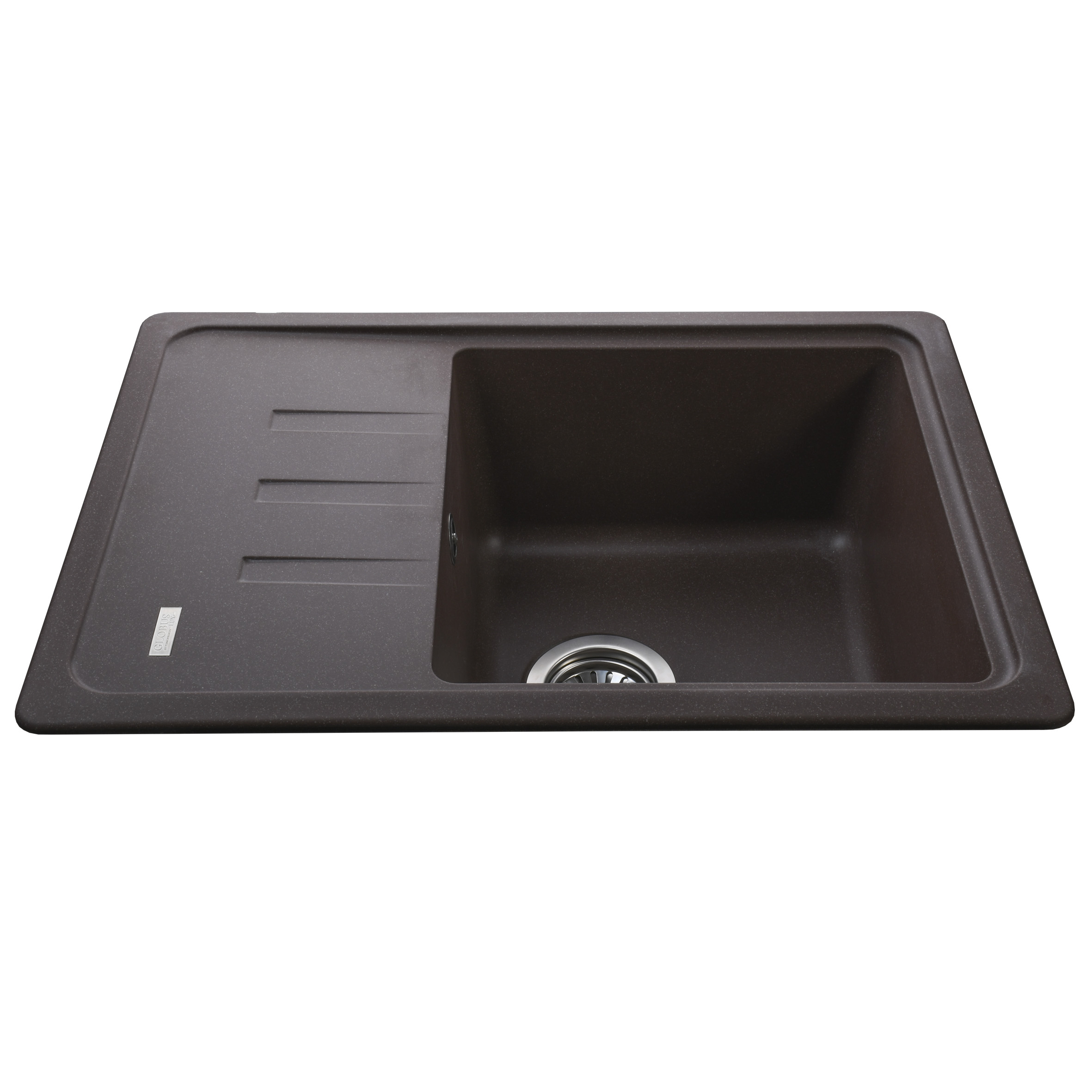 Гранітна мийка Globus Lux MONO коричневий 620х435мм-А0006 - Image 2