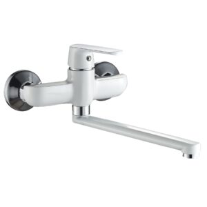 Змішувач для кухні зі стіни Globus Lux Laguna GLA-0104-7-WHITE - Image 2