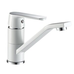 Змішувач для умивальника Globus Lux Laguna GLA-0203MQ-7-WHITE - Image 2