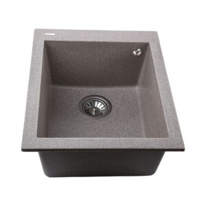 Гранітна мийка Globus Lux LAMA мокко 410х500мм - Image 2