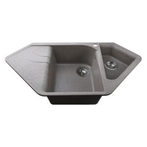 Гранітна мийка Globus Lux GARDA мокко 1000х500мм - Image 2