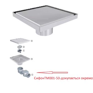 Трап душовий TILLO TM131-15 15х15см - Image 2