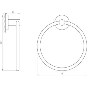 Тримач рушників Perfect Sanitary Appliances SP 8113 - Image 2
