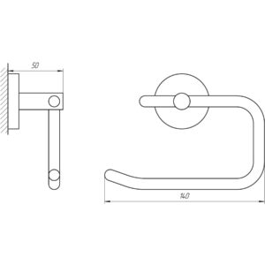 Тримач туалетного паперу Perfect Sanitary Appliances SP 8116 - Image 2