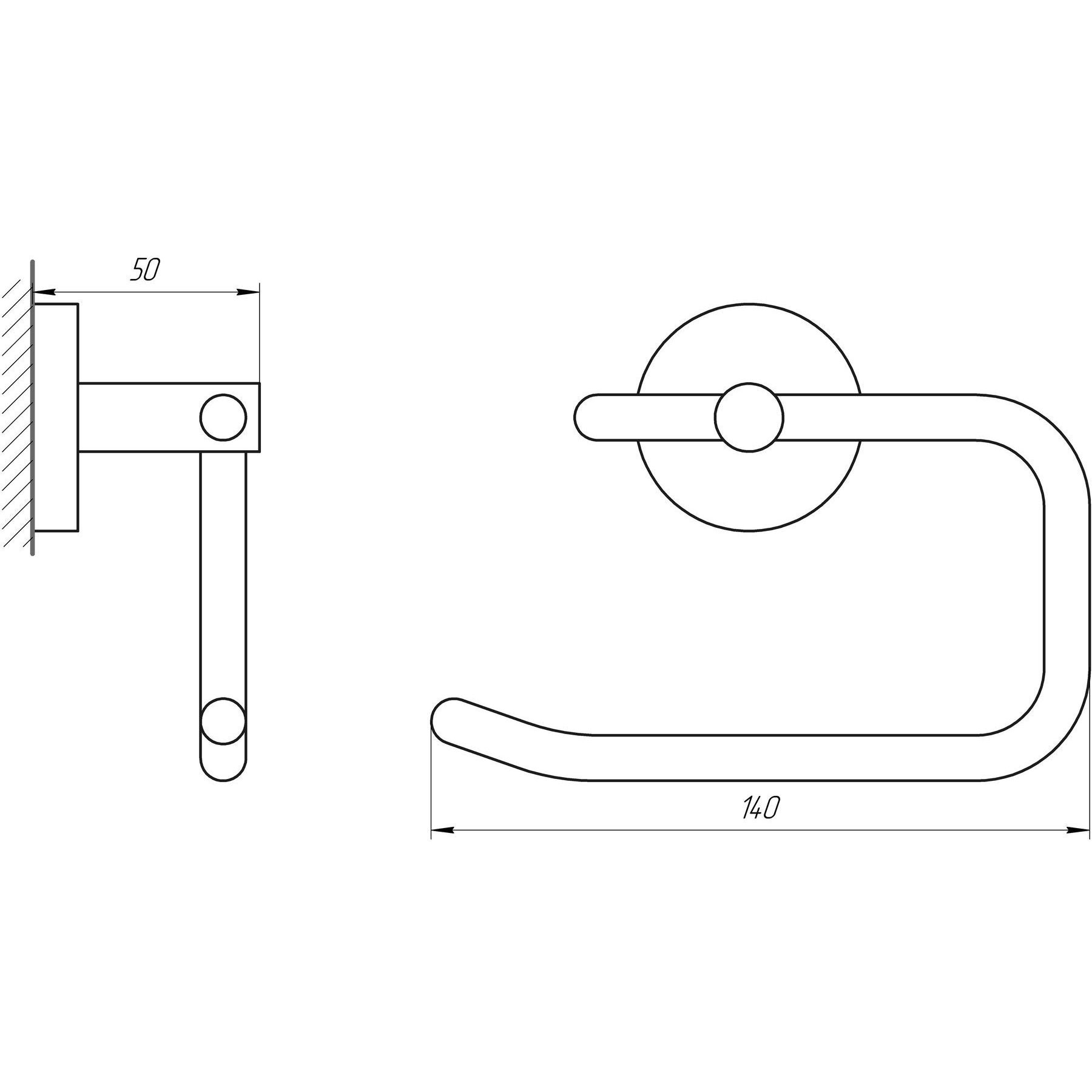Тримач туалетного паперу Perfect Sanitary Appliances SP 8116 - Image 2