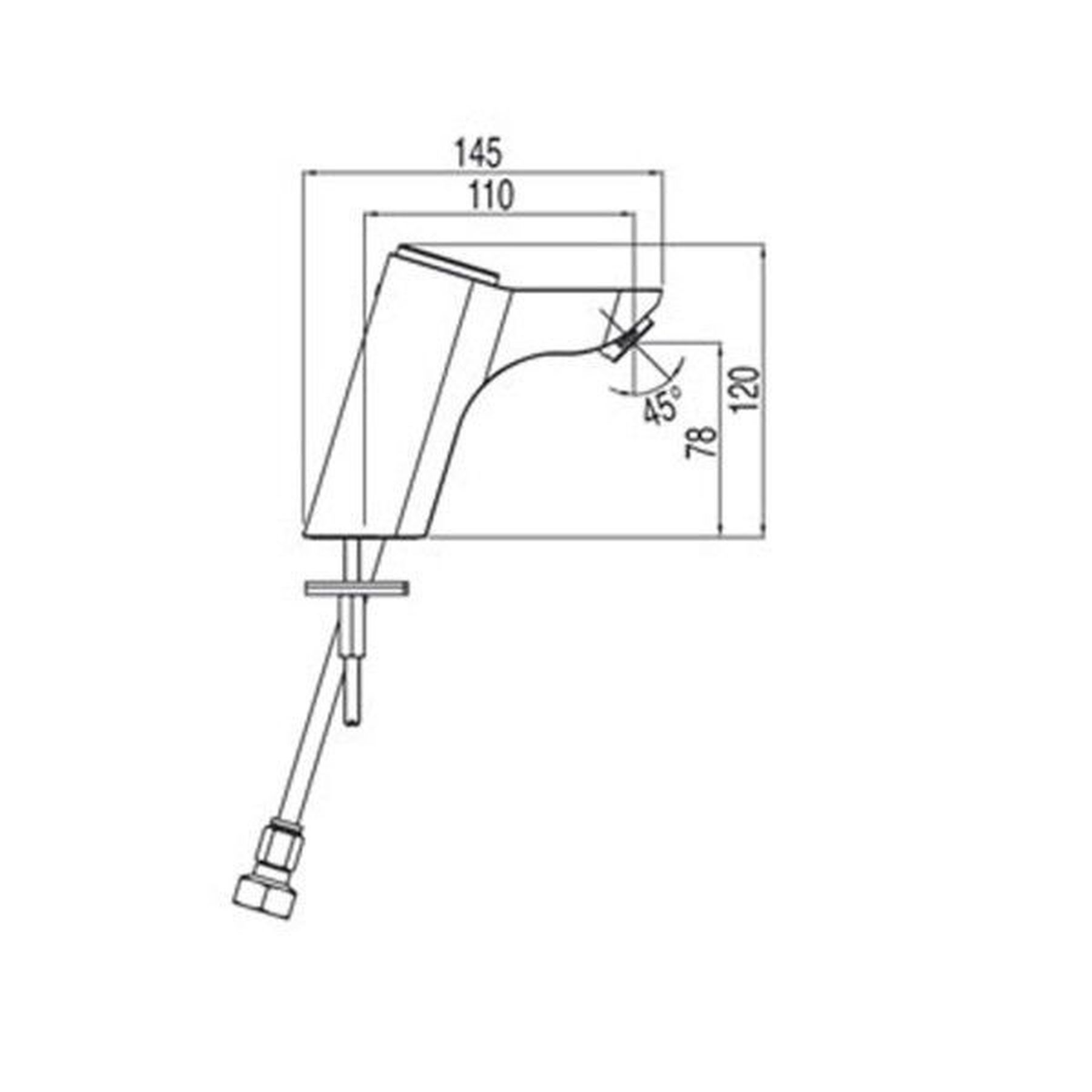 Змішувач для умивальника TRES TOUCH BM-139906 Hot/Cold - Image 2
