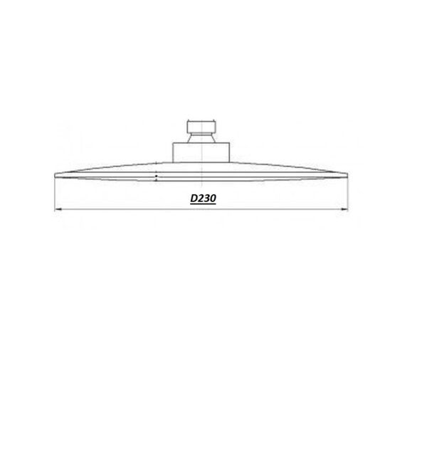 Душова лійка TPB-230 Тропик BARTS, хром D-230мм , TOPAZ