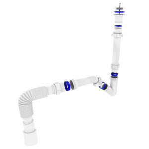 Сифон OPTIMUM для біде з різьбовим випуском та гофротрубою 32 * 40/50 OPTI 18050 - Image 2