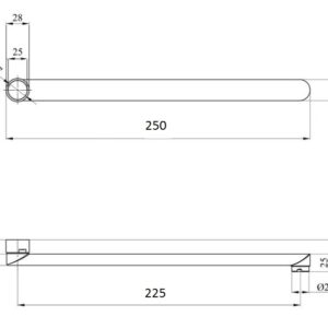Вилив змішувача Globus Lux M72 25F - Image 2