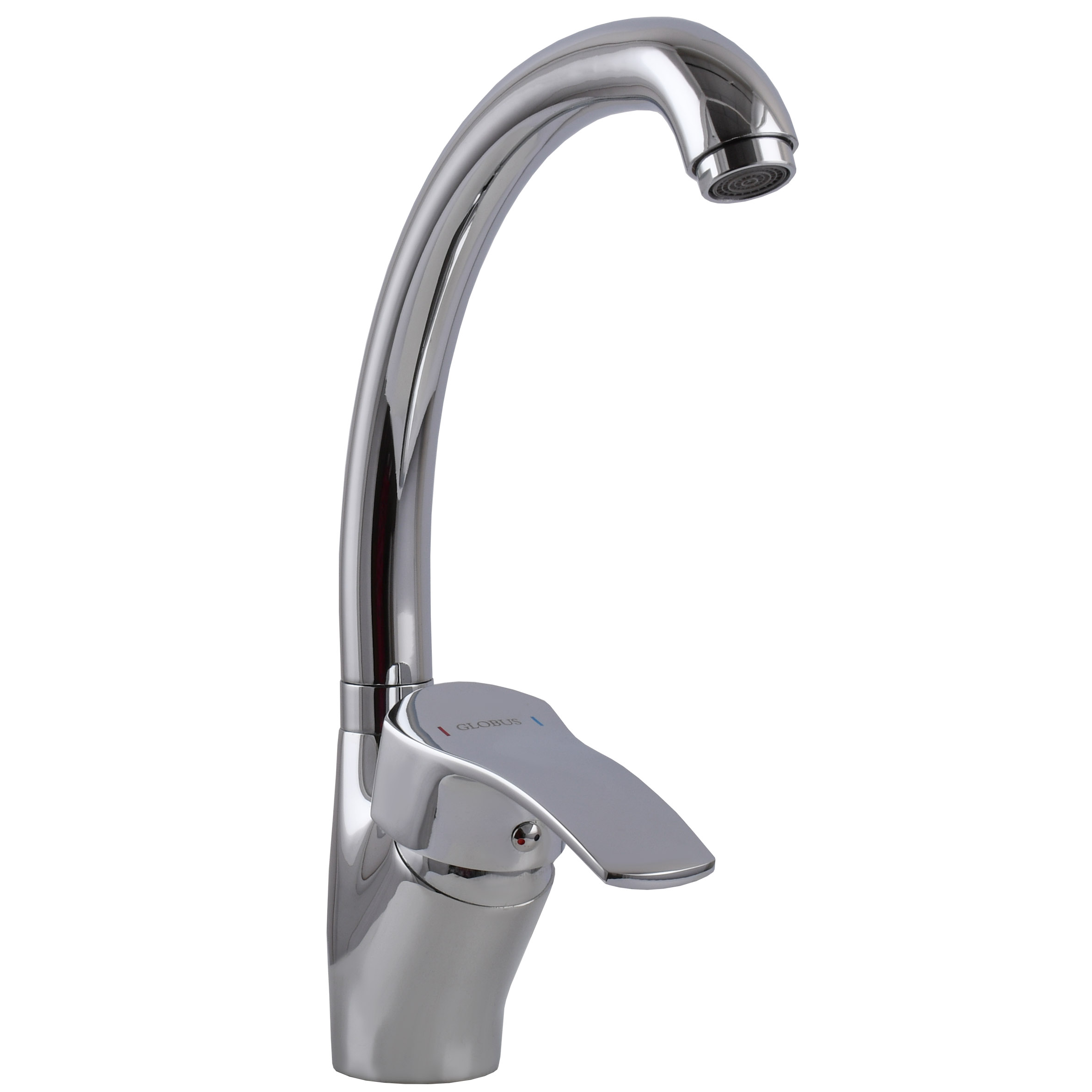 Змішувач для кухні Globus Lux QUEENSLAND GLQU-0203S-BIG боковий на ГАЙЦІ-(картридж Sedal) - Image 2