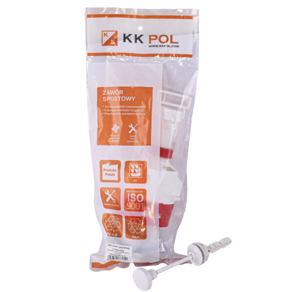 Злив.ний клапан із регулюванням K.K.POL ZSO/200(350/ZSO/200-00-T1)