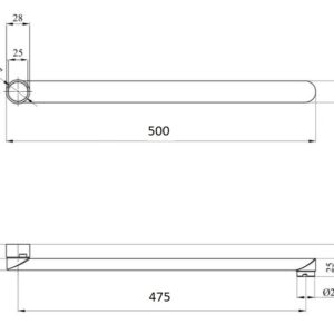 Вилив змішувача Globus Lux M72 50F - Image 2