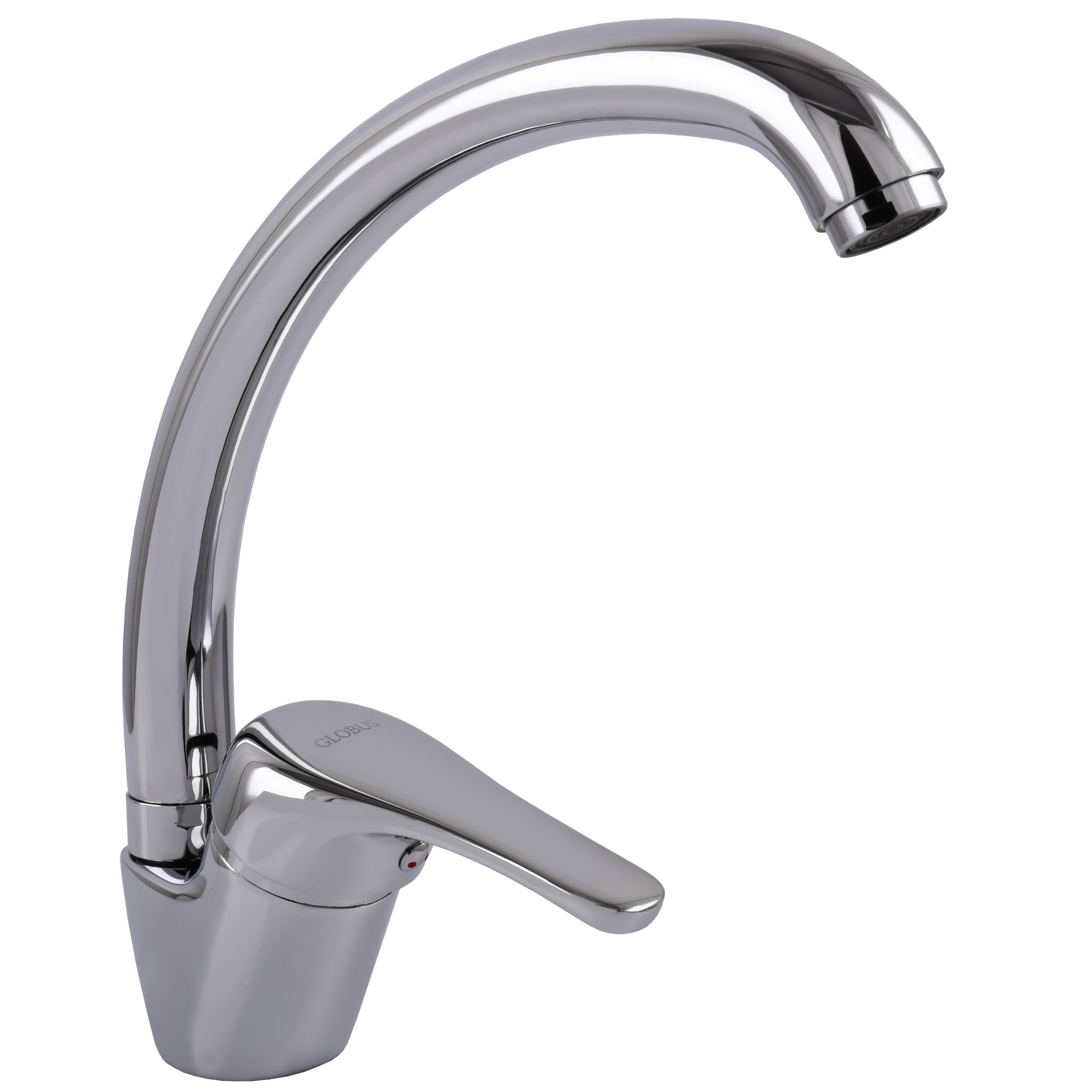 Змішувач для кухні Globus Lux Solly GLSO-0203S боковий латунь на гайці - Image 2