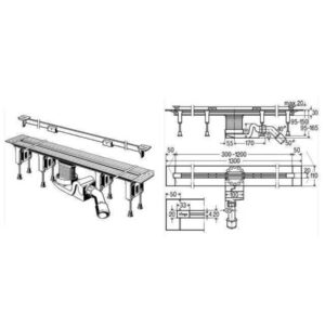 Душовий лоток Advantix Vario (комплект) матовий, 30-120 см VIEGA 704353 - Image 2