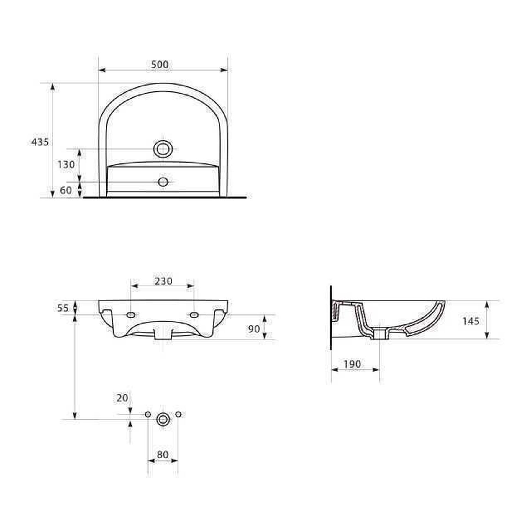 Умивальник меблевий Cersanit ARTECO 50 - Image 2