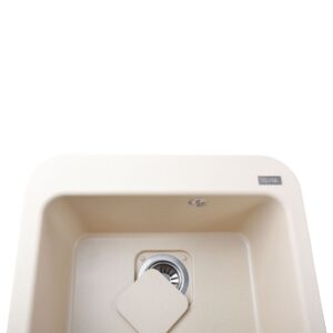 Гранітна мийка Globus Lux BARBORA слонова кiстка 510х510мм - Image 2