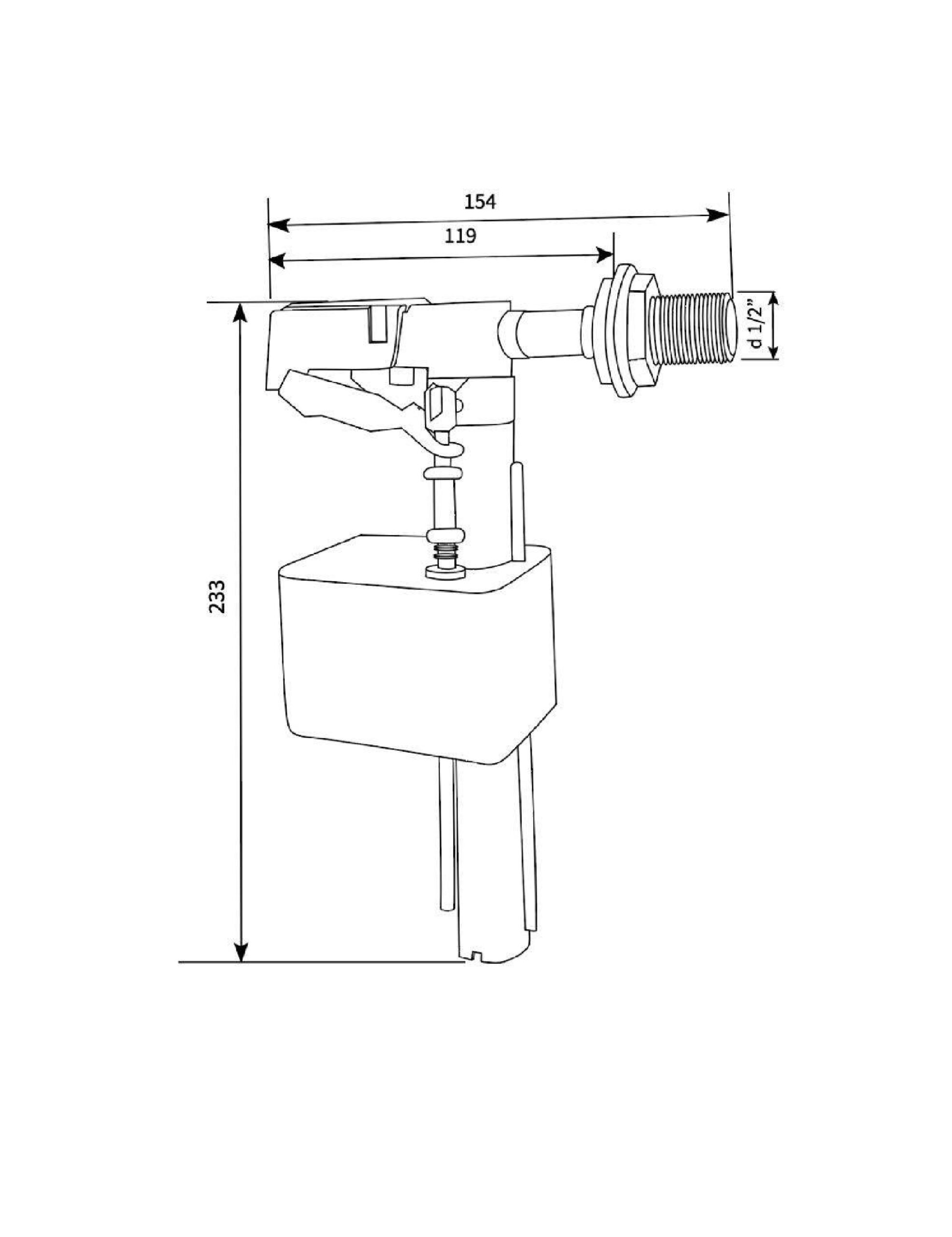 Клапан заповнення SIAMP X190-DURU 1/2″ - Image 2