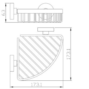 Полиця кутова Perfect Sanitary Appliances SP 8144 - Image 2