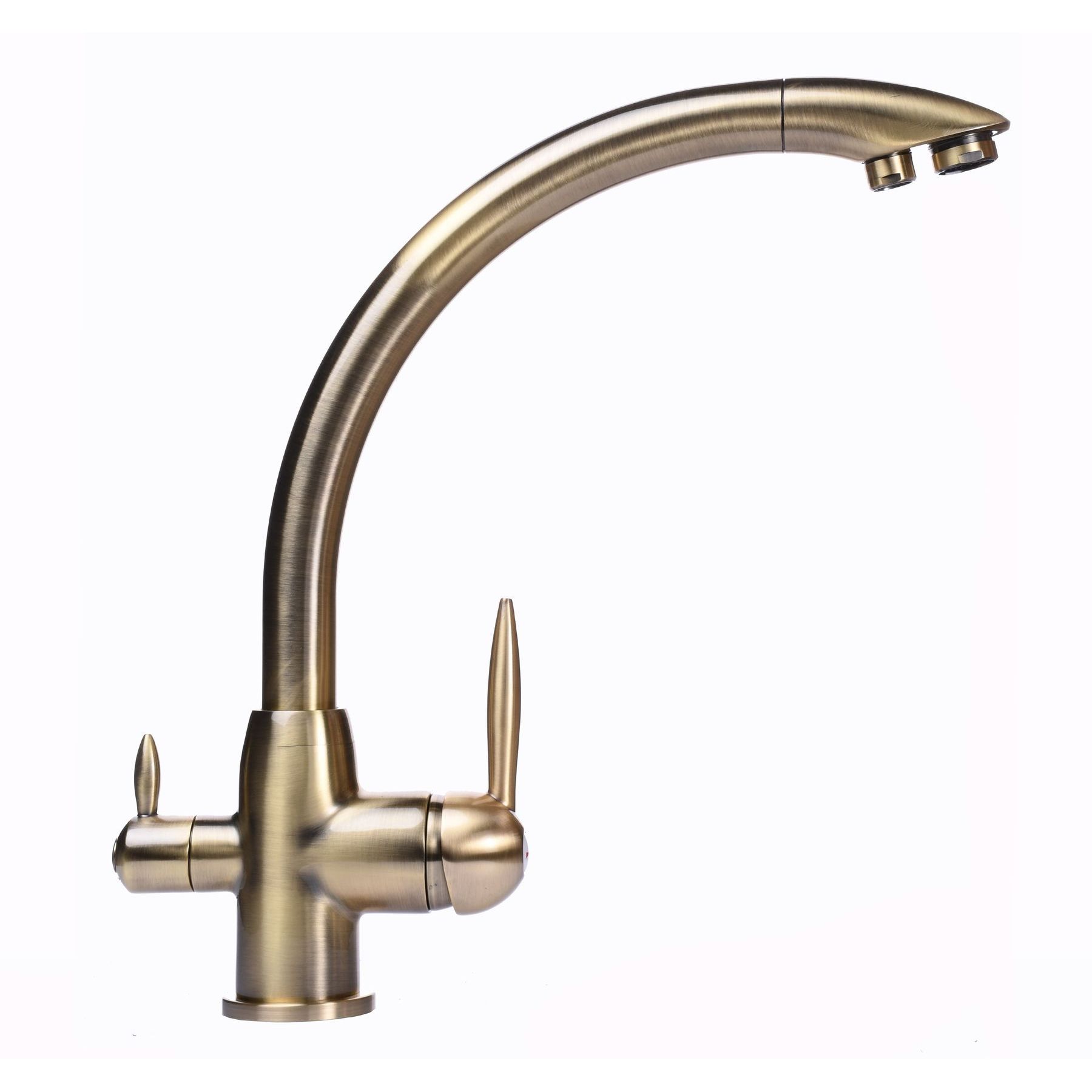 Змішувач для кухні під осмос Globus Lux LAZER GLLR-0777-9-BRONZE - Image 2