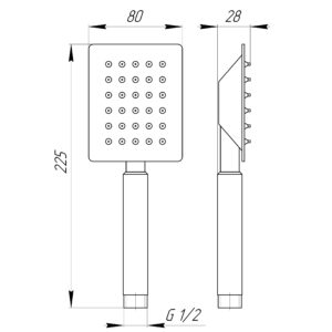Душова лійка Globus Lux SUS-001Q - Image 2