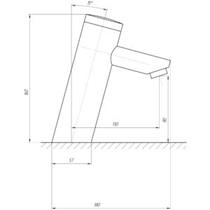 Монокран інфрачервоний для умивальника TREMOLADA TREMO-8501 BATTERY - Image 2