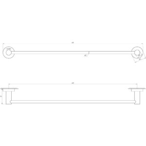 Тримач рушників Globus Lux SS 8402-60  SUS304 - Image 2