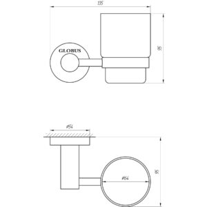 Стакан одинарний Globus Lux SS 8409  SUS304 - Image 2