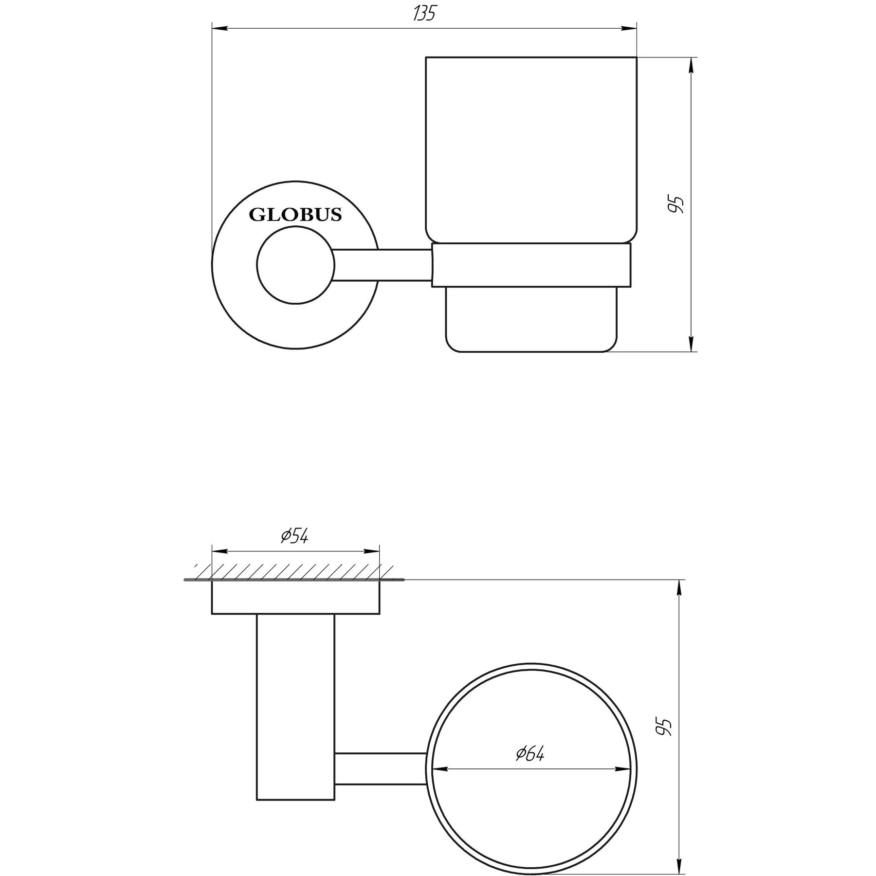 Стакан одинарний Globus Lux SS 8409  SUS304 - Image 2