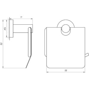 Тримач туалетного паперу Globus Lux SS 8410  SUS304 - Image 2