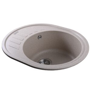 Гранітна мийка Globus Lux ARNO піщаний 620х500мм-А0004 - Image 3