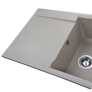Гранітна мийка Globus Lux KOMO піщаний 790х500мм-А0004 - Image 3