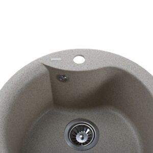 Гранітна мийка Globus Lux ORTA мигдаль 485мм-А0008 - Image 3