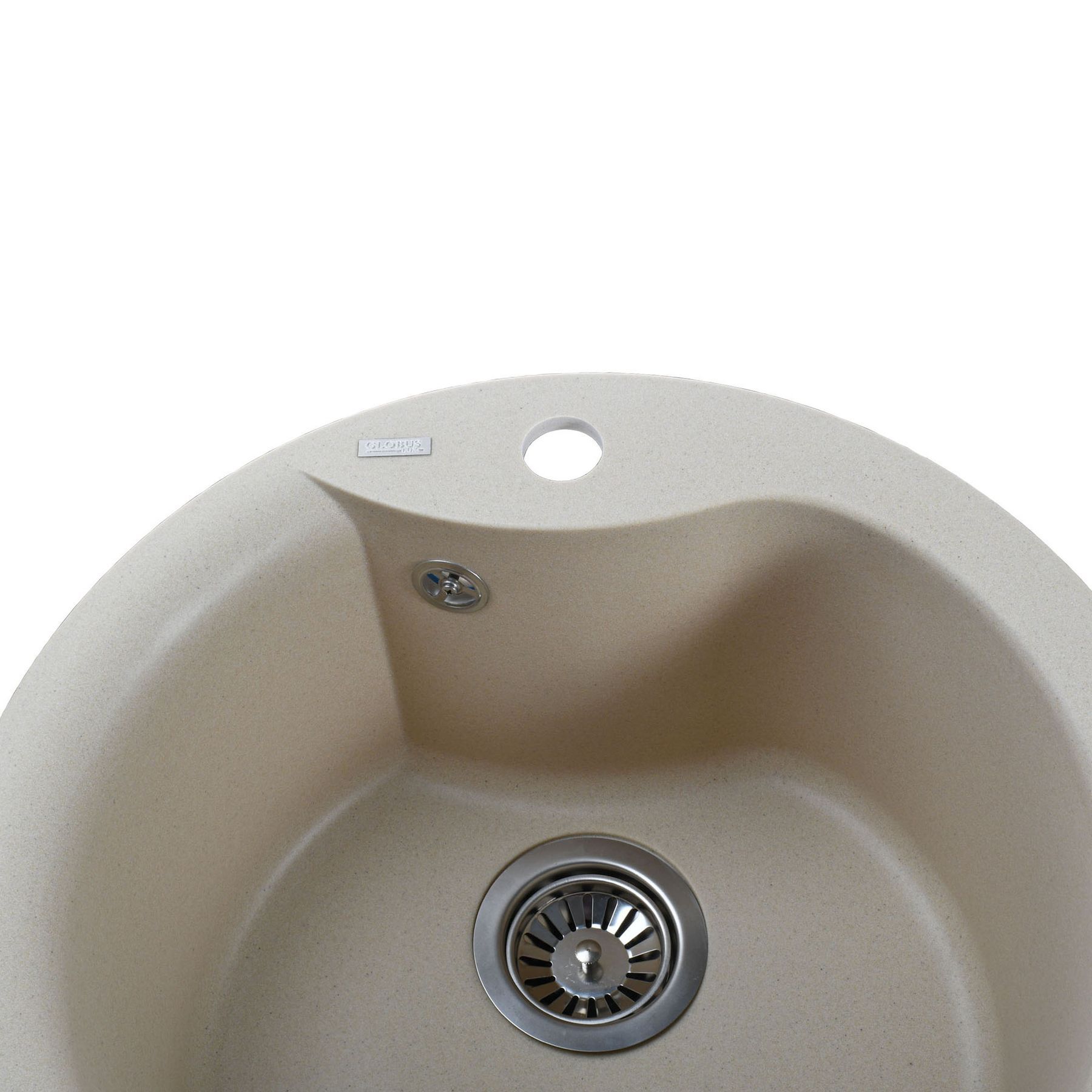 Гранітна мийка Globus Lux ORTA слонова кiстка 485 - Image 3
