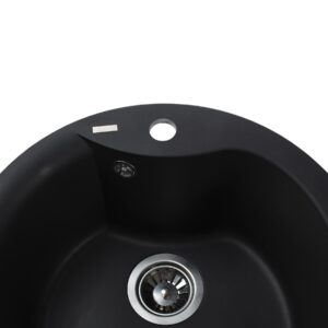 Гранітна мийка Globus Lux ORTA чорний 485мм-А0002 - Image 3