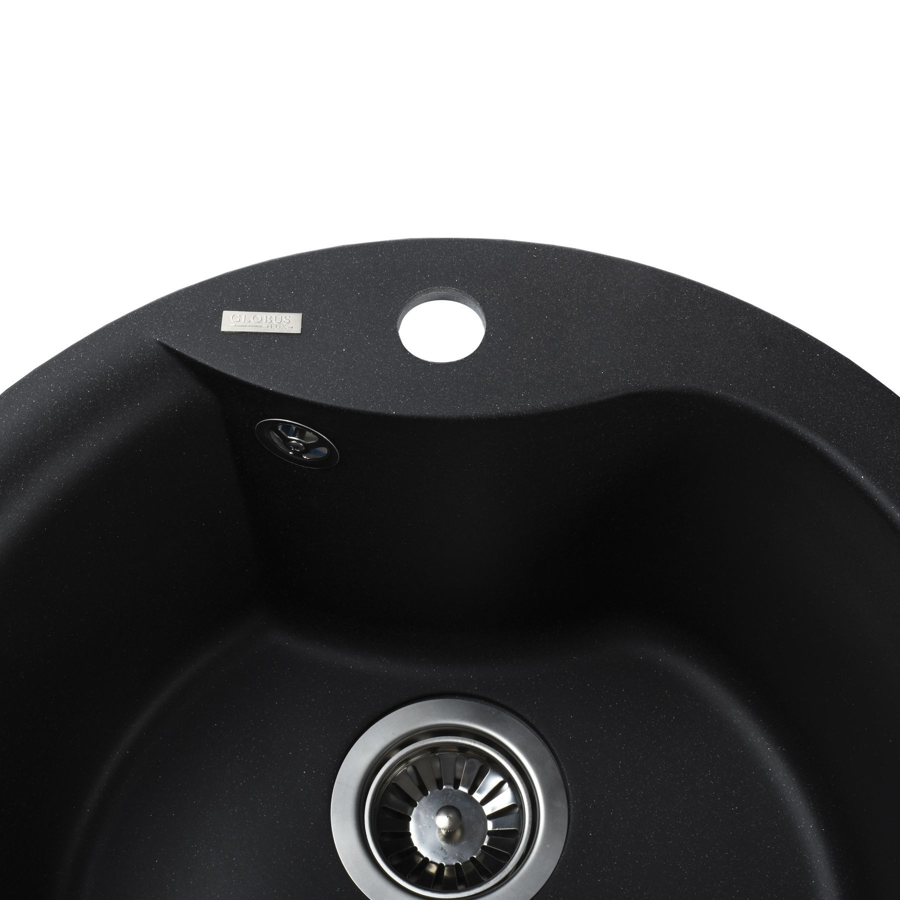 Гранітна мийка Globus Lux ORTA чорний металік 485мм-А0001 - Image 3