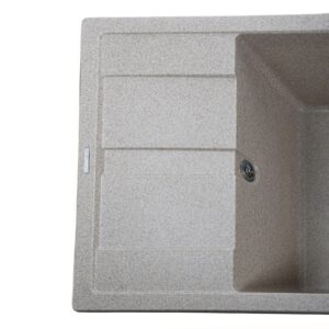 Гранітна мийка Globus Lux ONE мигдаль 650х500мм-А0008 - Image 3