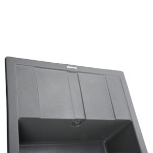 Гранітна мийка Globus Lux ONE сірий металік 650х500мм-А0003 - Image 3