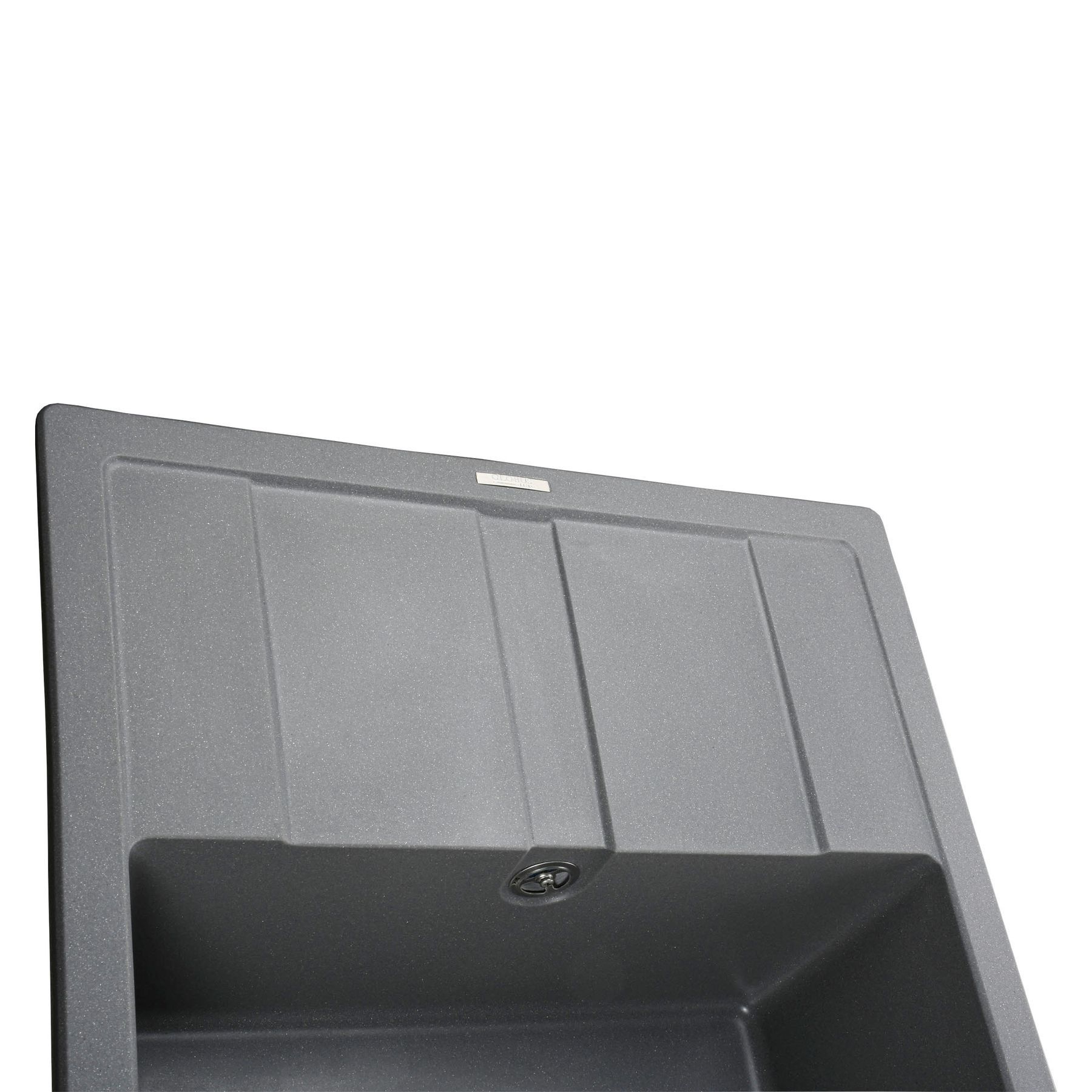 Гранітна мийка Globus Lux ONE сірий металік 650х500мм-А0003 - Image 3