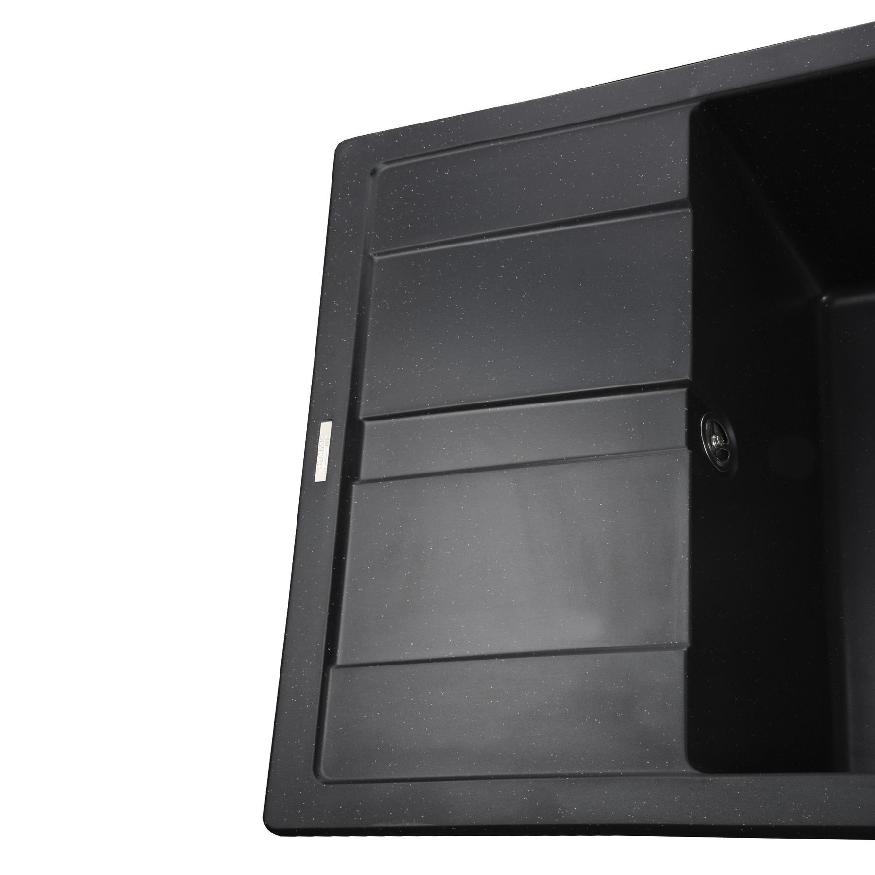 Гранітна мийка Globus Lux ONE чорний 650х500мм-А0002 - Image 3