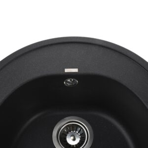 Гранітна мийка Globus Lux MARTIN чорний металікк 510мм-А0001 - Image 3